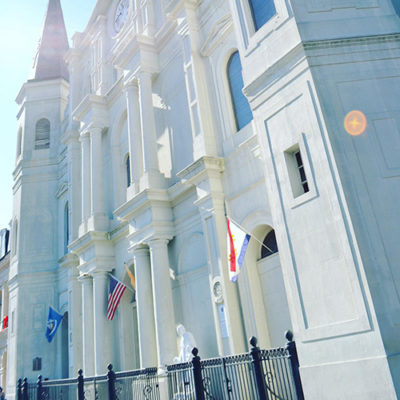 This is the St Louis Cathedral located in New Orleans Louisiana